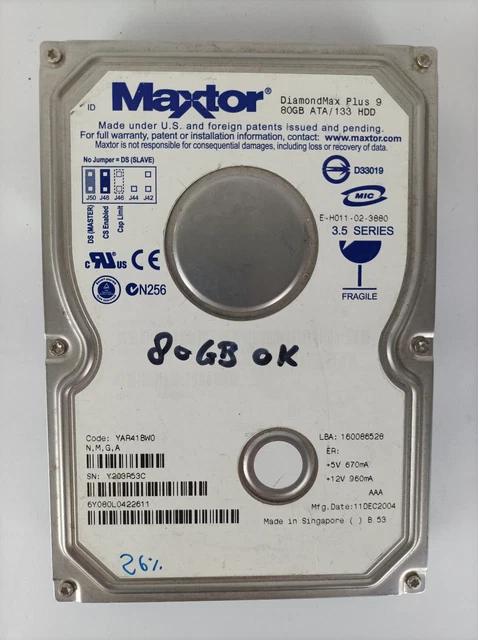 PCB 102075 301599100 CALYPSO III MAXTOR 6Y120L0032611 AAA