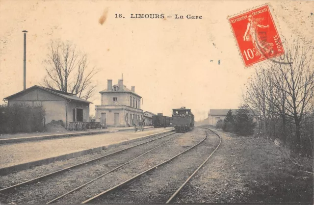 Cpa 91 Limours / La Gare / Train