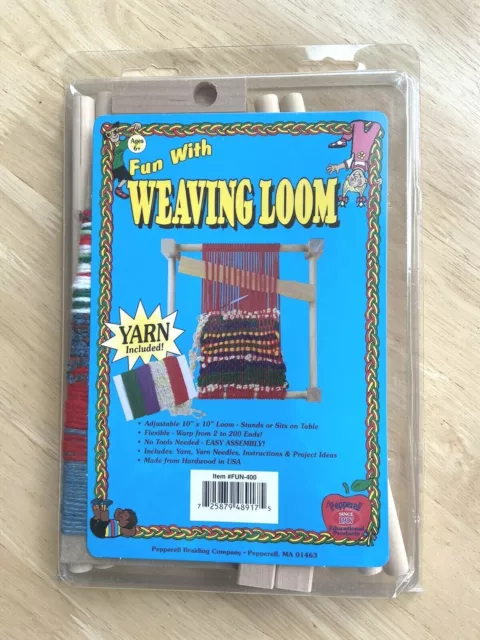 Wood Weaving Loom Kit DIY Create Art New USA Kids