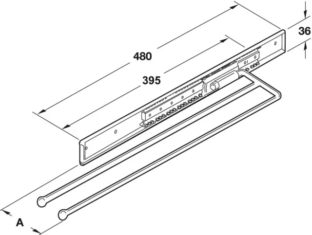 Porte serviette salle de bain Chrome Porte-Serviette Coulissant Pivotant Résumé 2