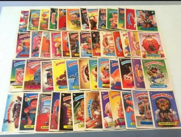 10 Original Garbage Pail Kids From Series 3-10 + 1 Free Original Series Wrapper!