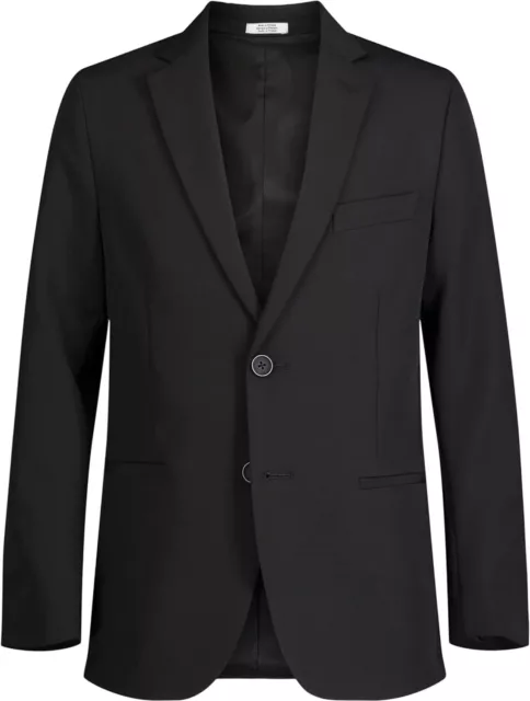 Calvin Klein Boys' Blazer Suit Jacket 2-Button Single Breasted 20 Black