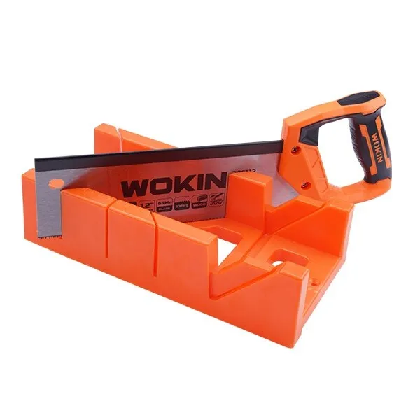 Wokin Mitre Block & Saw - Angle Cutting Box Sawing Guide Tool with 12" Hand Saw