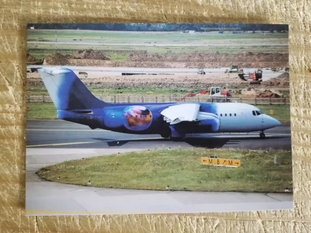 Titan Airways British Aerospace 146-200A G-ZAPL c/n E2030  Airplane Postcard*P4