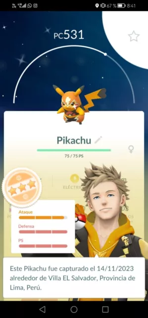 Pokémon Go * Shiny Pikachu Libre * TRADE Go- Description