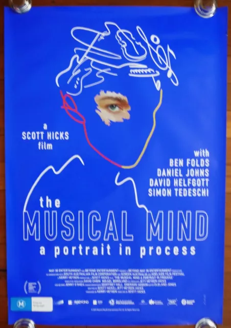 THE MUSICAL MIND Original 2023 Australian One Sheet Movie Poster Ben Folds