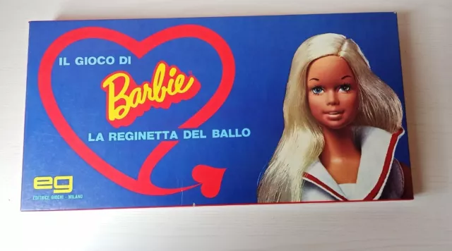 La Reginetta Del Ballo Eg Completo 100% Barbie Gioco Di Società Vintage