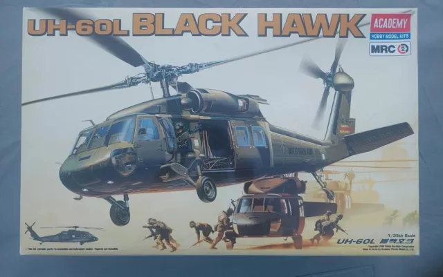 UH-60L Black Hawk Helicopter Academy MRC 1:35 Model Kit #2192- Open Box With PE