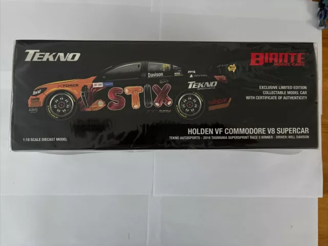 Biante Tekno 1:18 Holden VF Commodore V8 Supercar Race 5 Winner  Will Davison