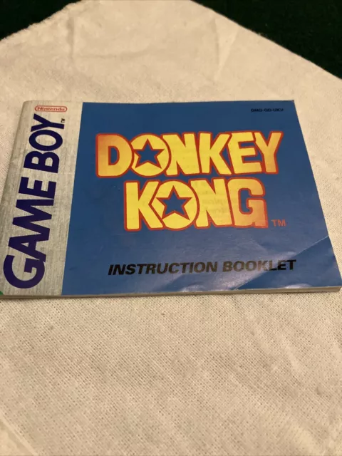 Nintendo Gameboy Manuale di istruzioni - Donkey Kong