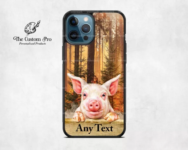 Cute Farm Pig Fall Season Personalized Phone Case For iPhone 14 Samsung Google 4