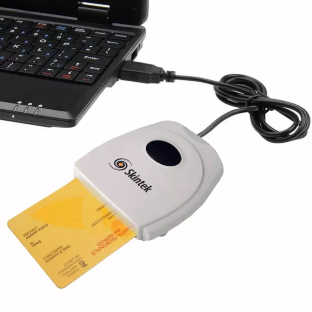 Card Reader Leser Smart Card Home Banking Signature Digital USB Skintek_