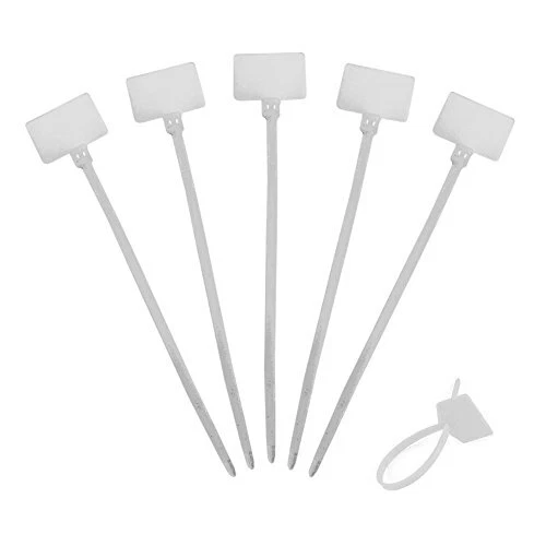Write On Tags Wire Zip Ties Cable Mark Tags Nylon Power Marking Label 200pcs