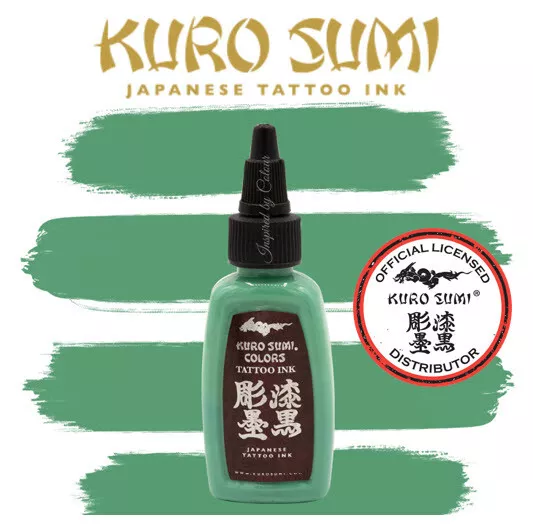 KURO SUMI Tattoo Ink ● ICCHIGUMI TEAL ● 30ml (1oz) ● ☠ WORLDS #1 TATTOO INK ☠
