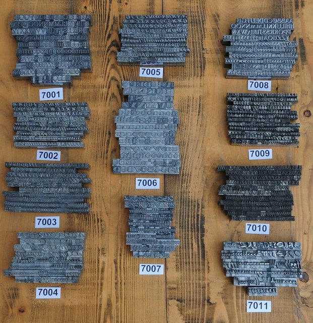 Lot De 10 Kg De Plomb Typographique – Caractères D'imprimerie – Occasion