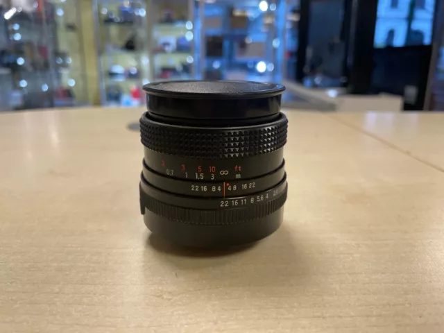M42 Carl Zeiss Jena Flektogon RED MC 2,4/35 TOP  Lens f2.4 35mm