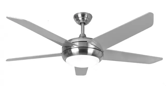 Fantasia Eurofan Neptune 54 in Brushed Nickel Ceiling Fan With LED Light 115854