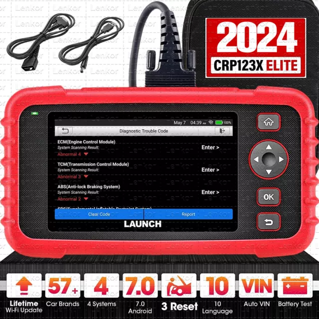 LAUNCH CRP123X Car OBD2 Scanner Diagnostic Scan Tool ABS SRS Engine Code Reader