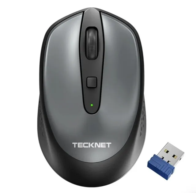 Tecknet Mini Wireless Mouse Silent Portable1600 Adjustable DPI