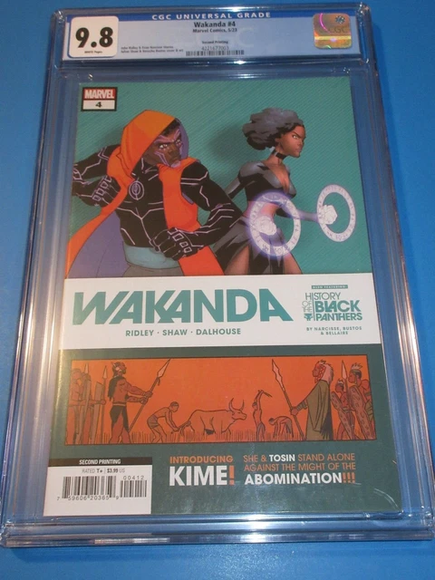 Wakanda #4 2nd print Variant CGC 9.8 NM/M Gorgeous Gem Wow 1st Kime Cover Key
