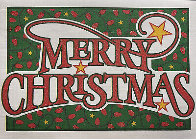 (20) Glittered Merry Holiday Cards - May That Special Christmas Sparkle