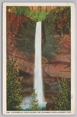 Columbia River Highway Oregon~Latourelle Falls~Vintage Postcard