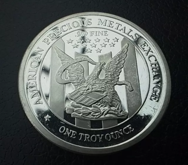 1 Oz APMEX Silver Round Coin 999 Fine in Capsule