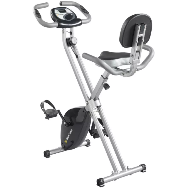 GOLD COAST FOLDING Exercise Bike With Pulse Reader FREE 2 Year