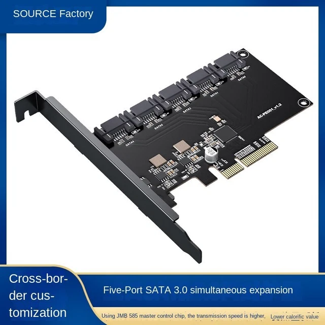 PCIE to 16 10 8-port SATA3.0 adapter card Desktop solid-state drive adapter box