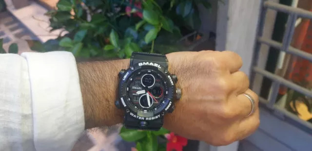 Orologio da polso uomo militare Dual time Smael