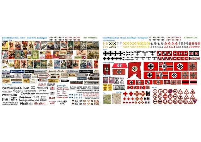 1 56 SCALE GERMAN WW2 Diorama Decals - 156 Scale German WW2 Diorama Decals Posters Street.webp