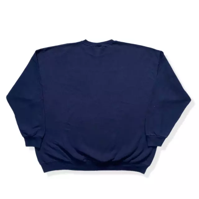Vintage LEE Sweatshirt Size 3XL Navy Blue Heavyweight MADE IN USA 2