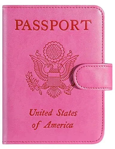 Passport Holder Cover Wallet RFID Blocking Leather Card Case Travel Accessori