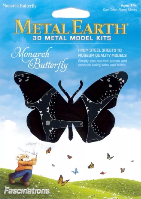 Metal Earth Monarch Butterfly 3D Metal Steel Puzzle Model Kit MMS268