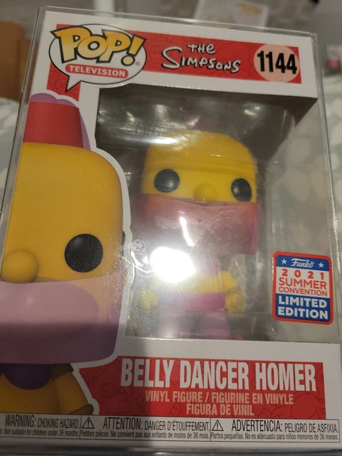 Funko Pop! The Simpsons – Belly Dancer Homer #1144 – Exclusiva Compartida FunKon 2021 – Figura De 9,5 Cm – Ideal Para Coleccionistas De Los Simpson – Regalo Para Fans De La Serie