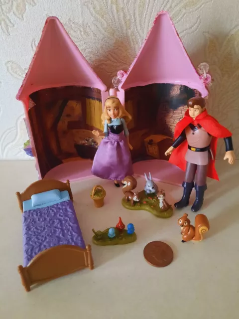 Disney Store Sleeping Beauty Mini Castle Playset 2015 Rare 2