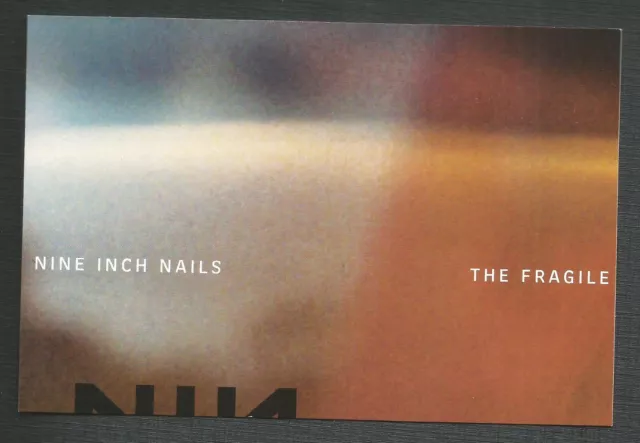 NINE INCH NAILS Vintage PART B 1999 PROMO POSTCARD 6 x 4 for Fragile CD w/ DATE