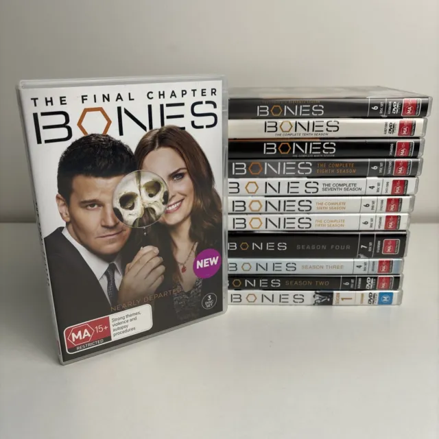 Bones DVD Season 1-12 Complete TV Series Boxset Bundle US Crime Drama Region 4