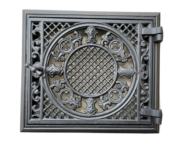 Antike Ofentür Warmhaltefach Kachelofen Gründerzeit Art Deco Guss Kachelofentür