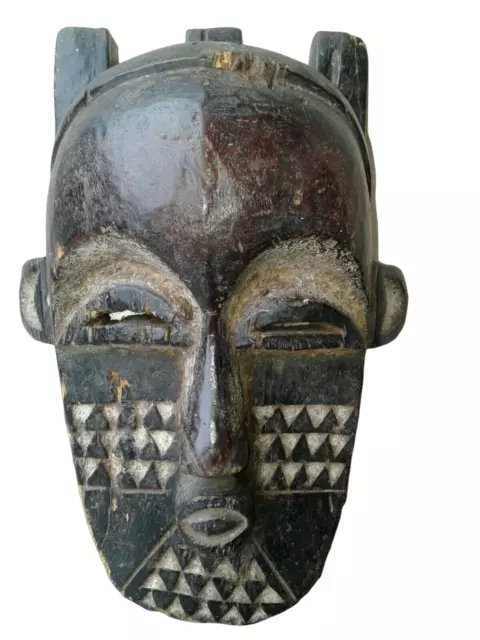 Art africain/Africa art/Tribal art: Masque-Statue Kuba de la RDC 37,5 cm.