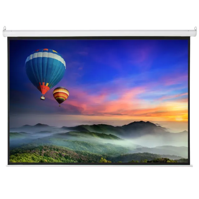 100" 4:3 80" x 60" Viewing Area Motorized Projector Screen with Remote Control