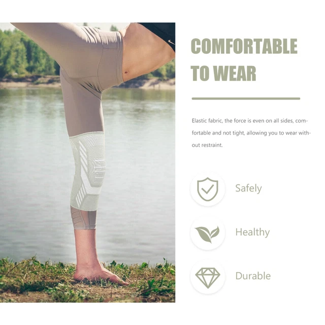 ANTISLIP BRACE KNEE Support for Running Breathable Knitted Pads £13.68