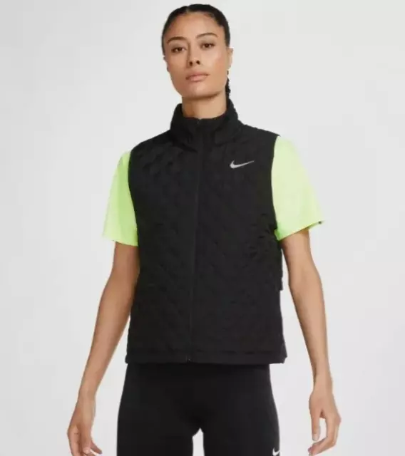 Nike Aerolayer Women's Running Gilet Vest, Black, XS
