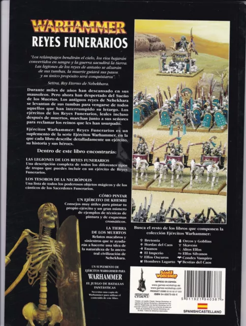Warhammer Fantasy. Libro ejercito Reyes funerarios. 6 edicion. Castellano 2