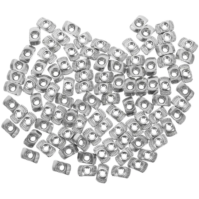 100 Pcs Vierkantmutter Kletterzubehör Möbelgleiter Verschluss