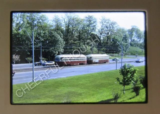 Original '69 Kodachrome Slide TTC Toronto Transit PCC Trolley action     34F24