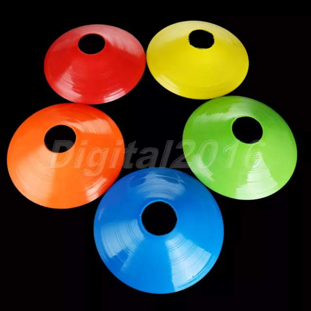 1/5pc Outdoor Sport Training Markers Discs Cones Saucer Football Soccer Exercise