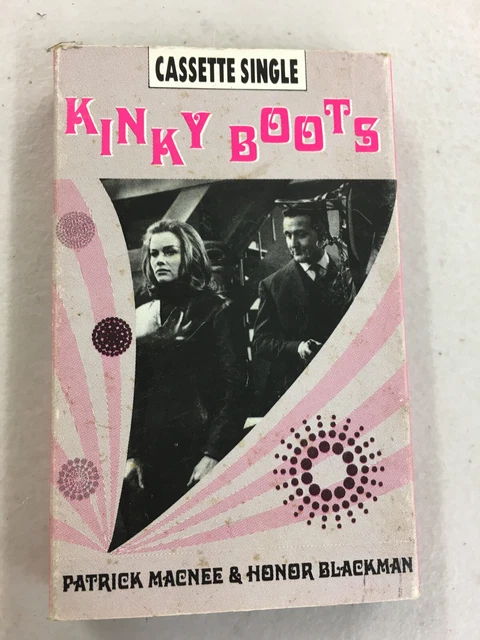 英7” Patrick Macnee And Honor Black Kinky Boots F11843 DECCA /00080 Patrick Macnee & Honor Blackman – Kinky Boots – Cassette