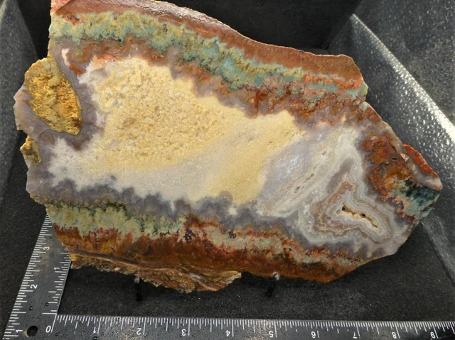ORCA: Gorgeous Old Prudent Man Plume Agate Slab #1 Seam, Idaho