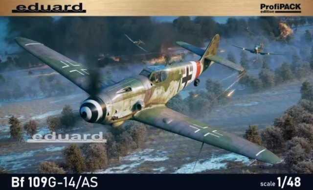 Eduard 82162 1/48 Messerschmitt Bf109G14 / Comme Allemand de Combat ( Profi)